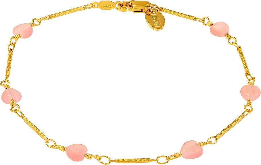 women's light pink ankle bracelet for ballet